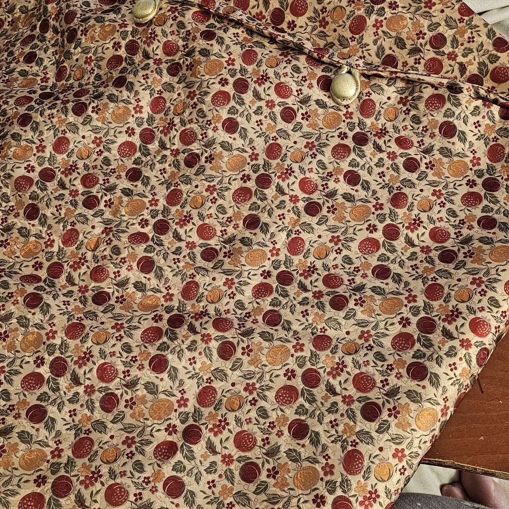 Martha Stewart Tree Skirt - Red and Orange